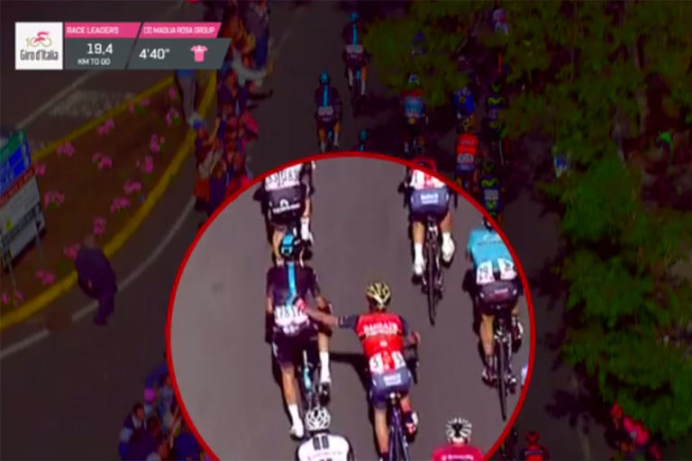 Javier Moreno banido do Giro por soco em Diego Rosa