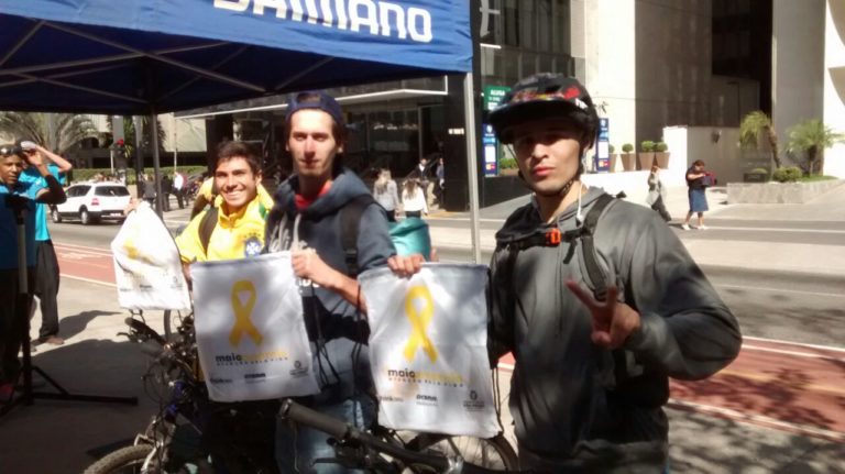 Maio Amarelo tem apoio gratuito aos usuários da Ciclovia  da Paulista