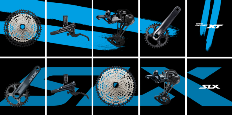 Grupos Shimano XT e Shimano SLX 12 velocidades