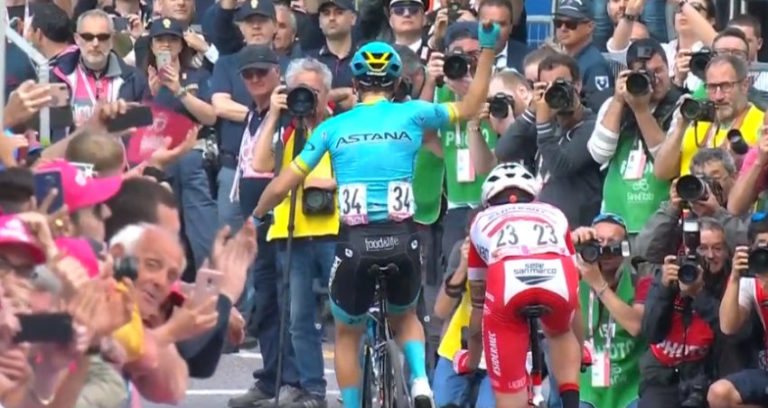 Cataldo vence, Roglic cai em etapa sensacional do Giro 2019