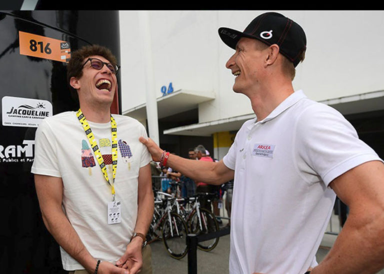 Stig Broeckx visita o Tour de France
