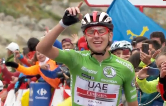 Pogacar vence pela terceira vez e Roglic é virtual campeão da Vuelta