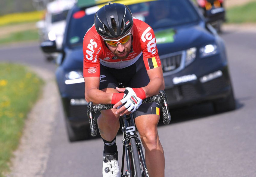 Thomas De Gendt na fuga para vencer na Etapa  2 do Tour de Romandie | Foto: Tim de Waele/TDWSport.com