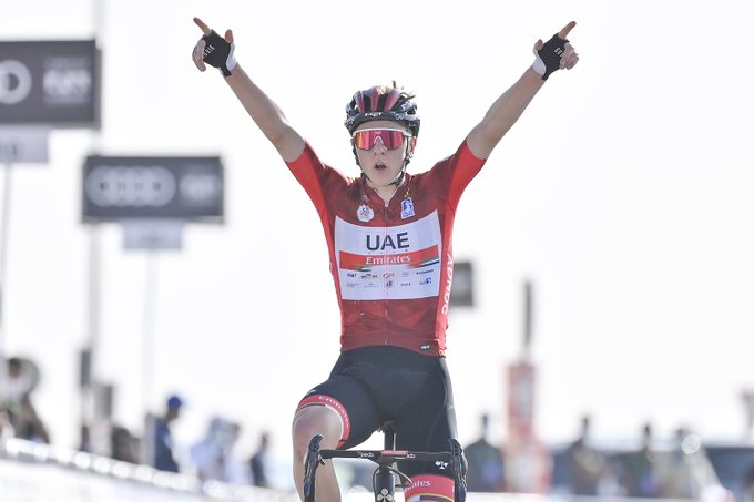 Pogacar vence chegada ao alto e lidera UAE Tour