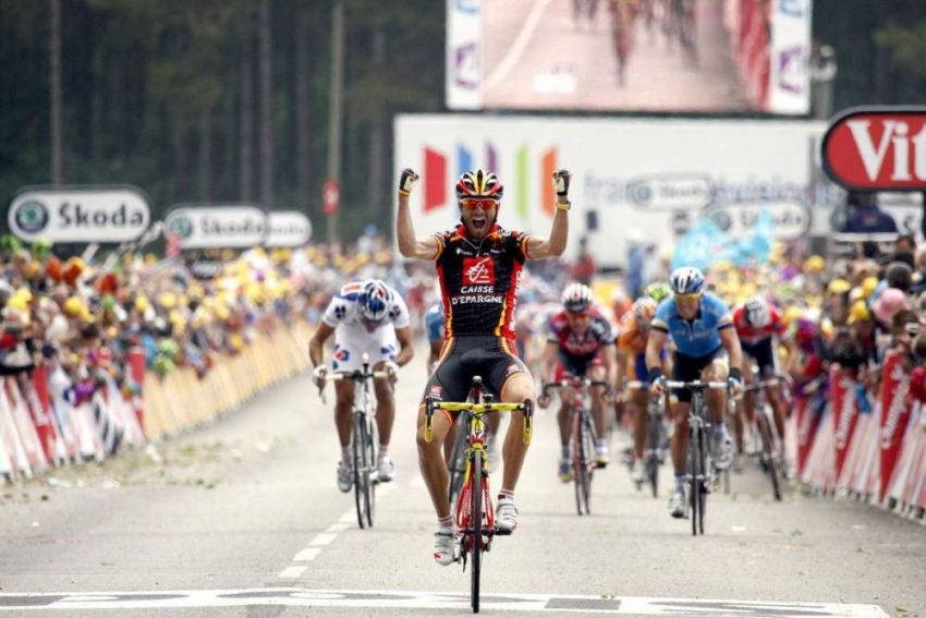 Alejandro Valverde vence em Brest no Tour de France 2008 | Foto Press Sport / Yzuru Yamada