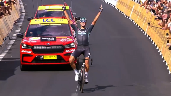 Nils Pollit vence etapa do Tour de France | Captura TV