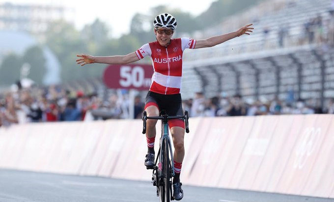 Anna Kiesenhofer vence Olimpíadas em Tóquio | Foto Reuters: Michael Steele