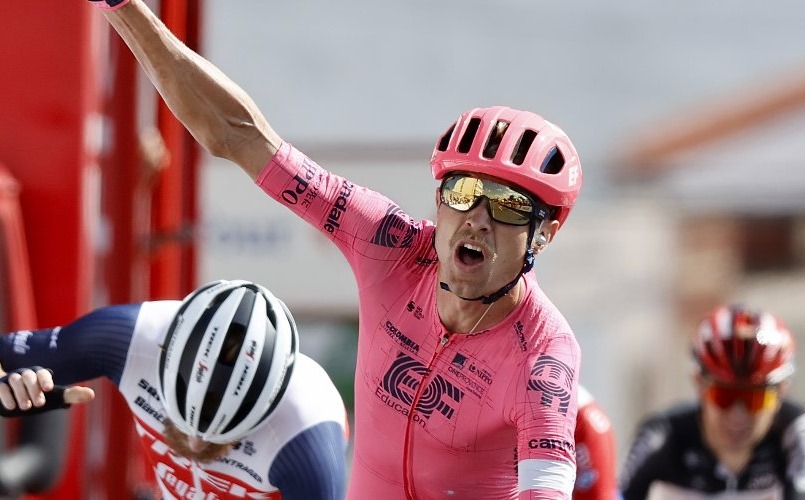 Magnus Cort da EF venceu etapa 19 da Vuelta | Foto A.S.O.