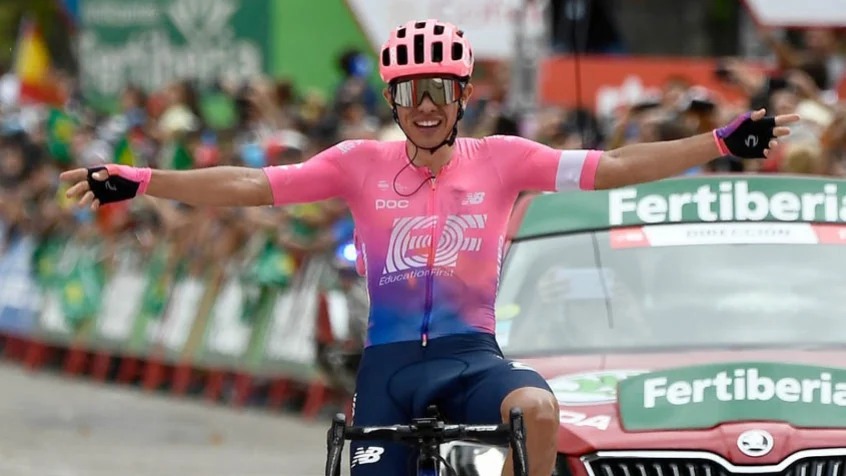 Sergio Higuita vence etapa 17 da Vuelta | Foto AFP