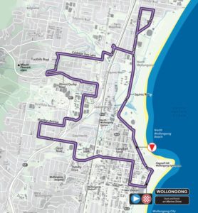 Circuito CRI do Mundial de Ciclismo de 2022 em Wollongong | Arte UCI