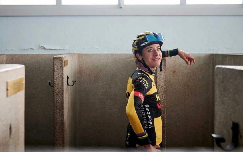 Marianne Vos no vestiário de Roubaix | Foto Jumbo Visma