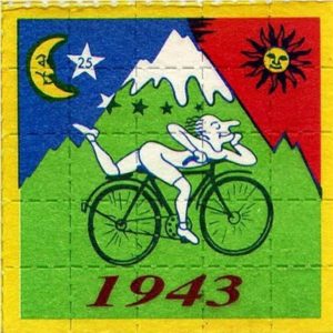 Arte Homenageando o dia da "viagem" de Bicicleta | Fonte desconhecida