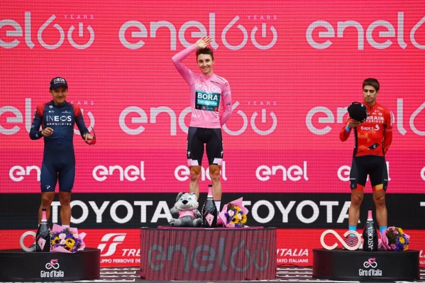 Pódio Final do Giro | Foto Getty / RCS