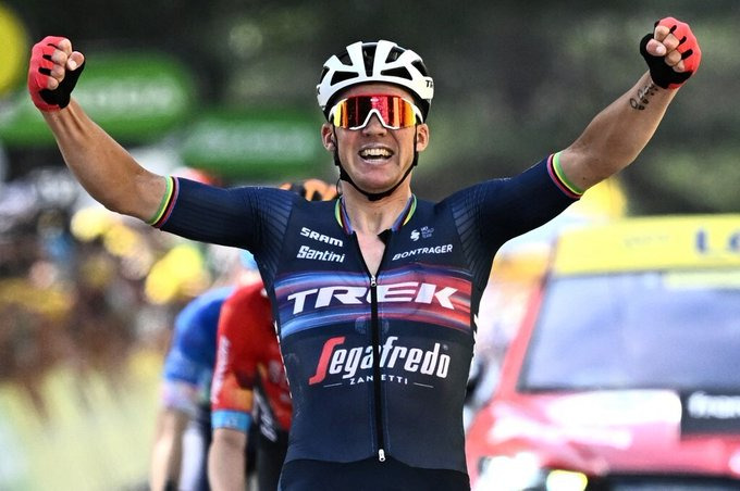 Mads Pedersen vence no Tour de France | Foto Radio France