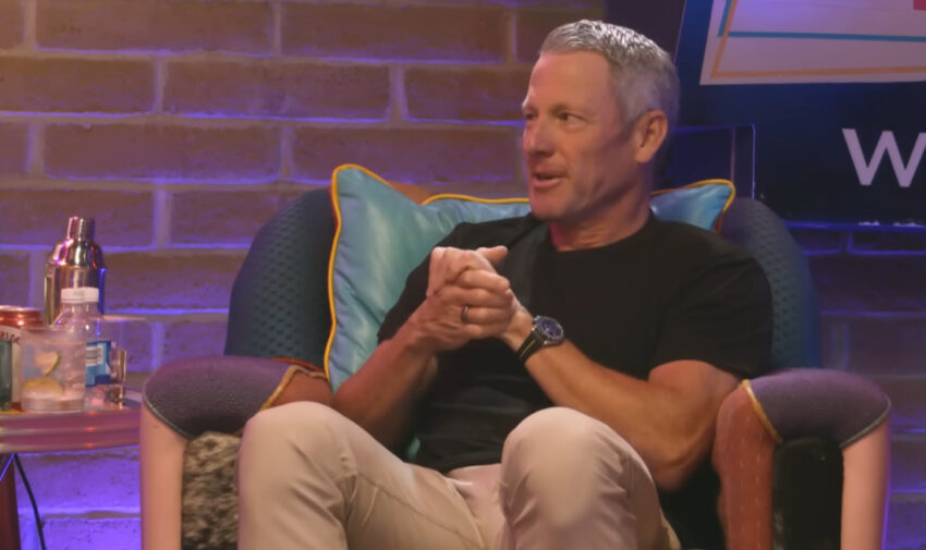 Lance Armstrong em Cub Random com Bill Maher