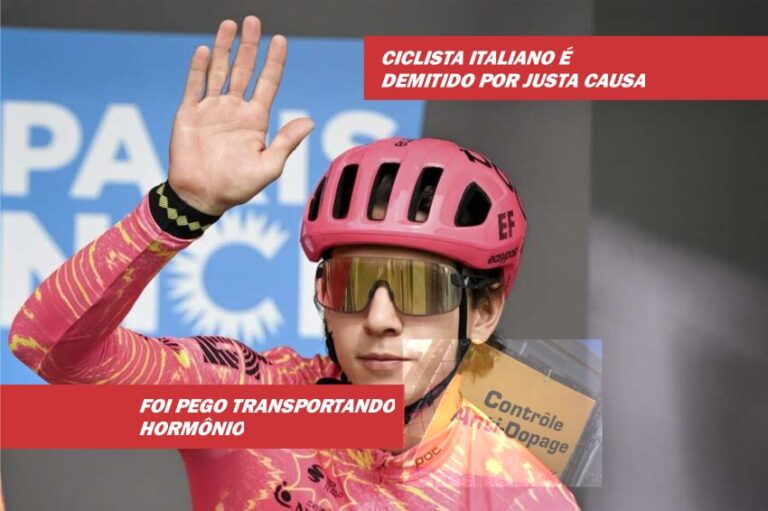 Doping: ciclista italiano pego com hormônio é demitido por justa causa.