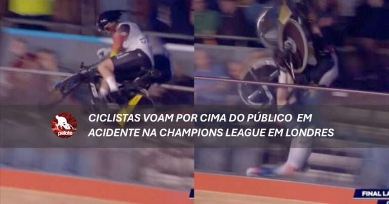 UCI Champions League de Pista tem acidente horrível, ciclista quebrou o braço